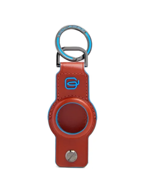 PIQUADRO logo-plaque leather keyring