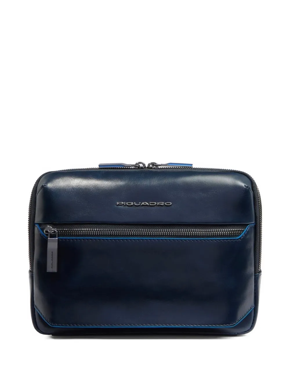 PIQUADRO leather crossbody bag - Blu