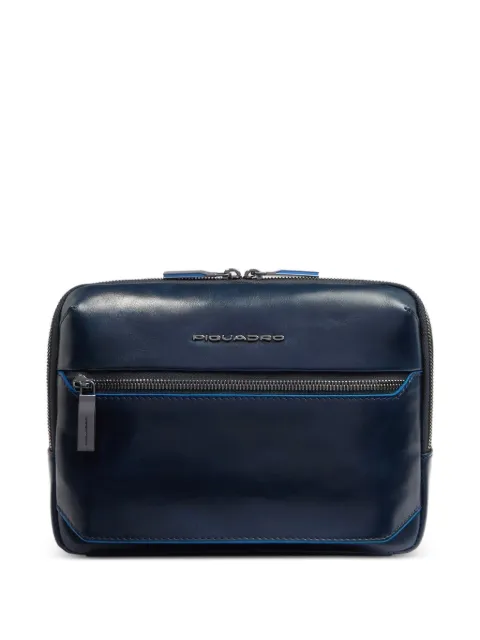 PIQUADRO leather crossbody bag