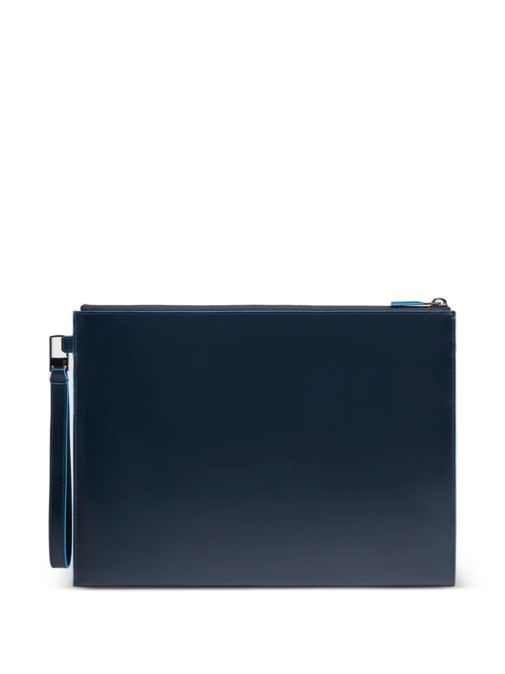PIQUADRO iPad compartment leather clutch - Blauw
