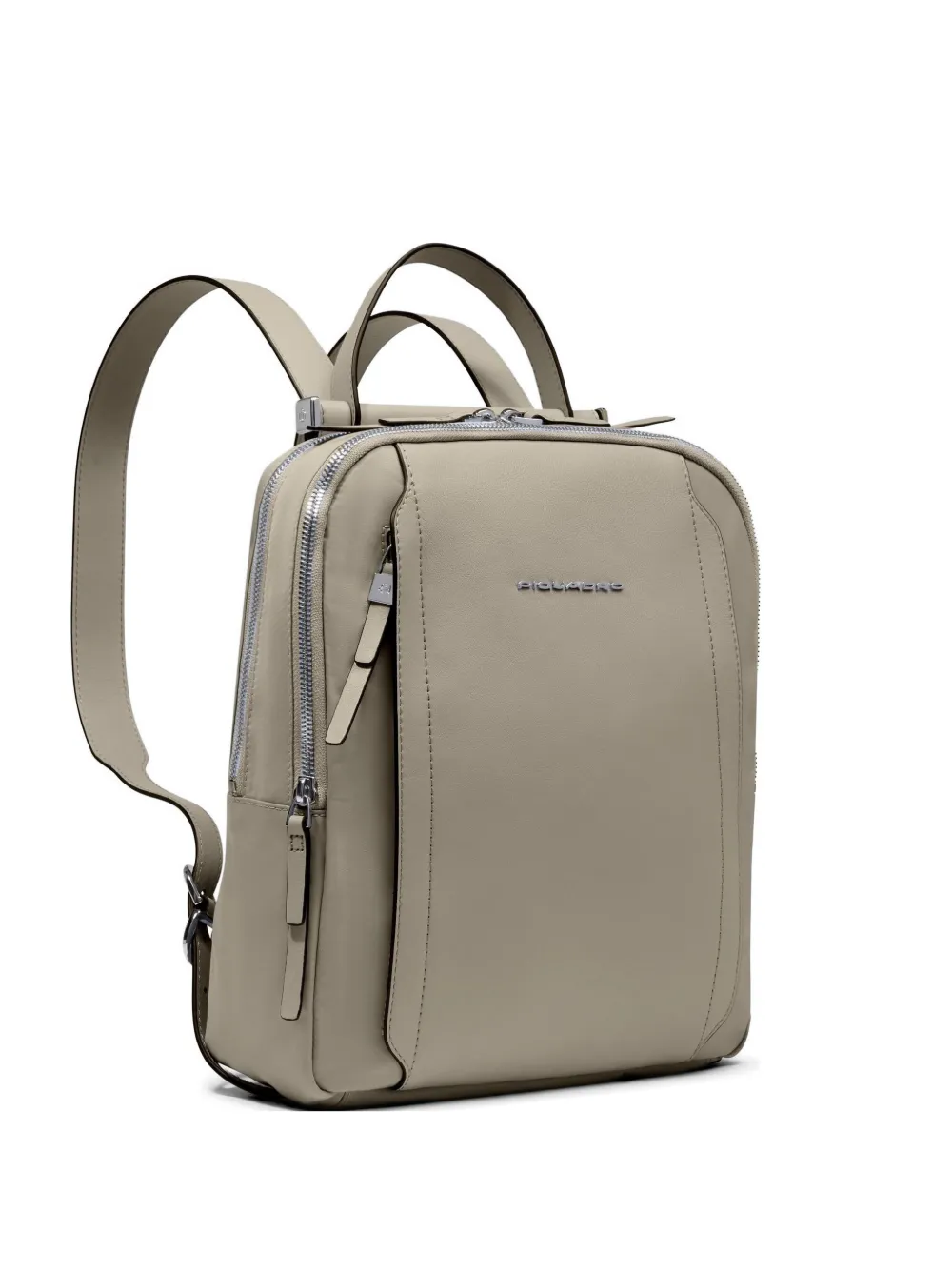 PIQUADRO logo-lettering backpack - Toni neutri