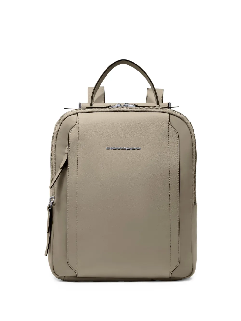 PIQUADRO logo-lettering backpack - Toni neutri