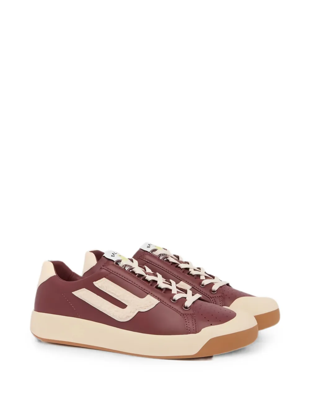 Bally Tennis Collection perforated logo-patch sneakers Rood