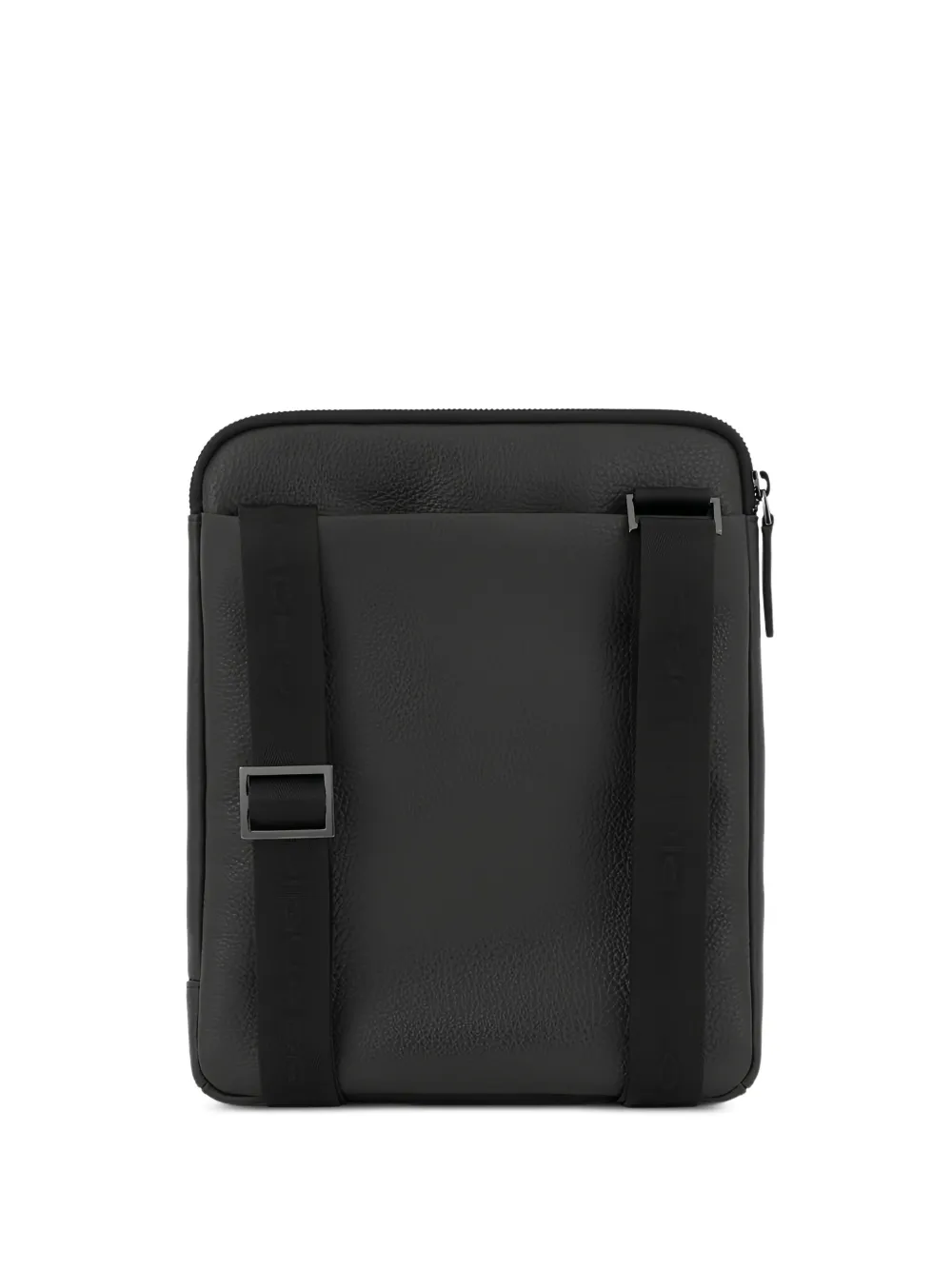 PIQUADRO leather iPad® crossbody bag - Zwart