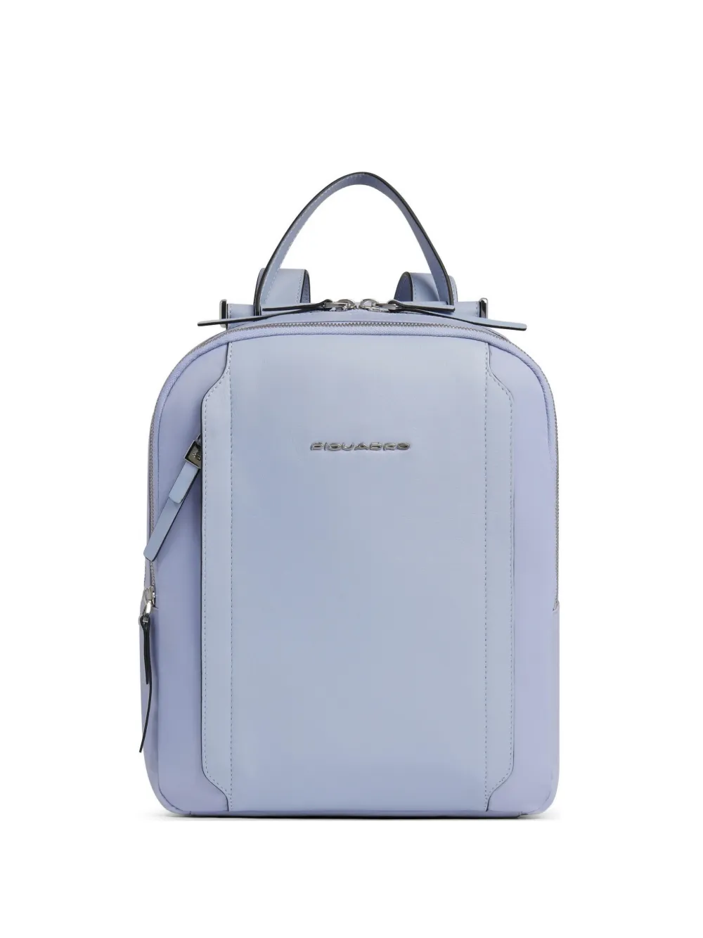 PIQUADRO leather textile backpack - Blu