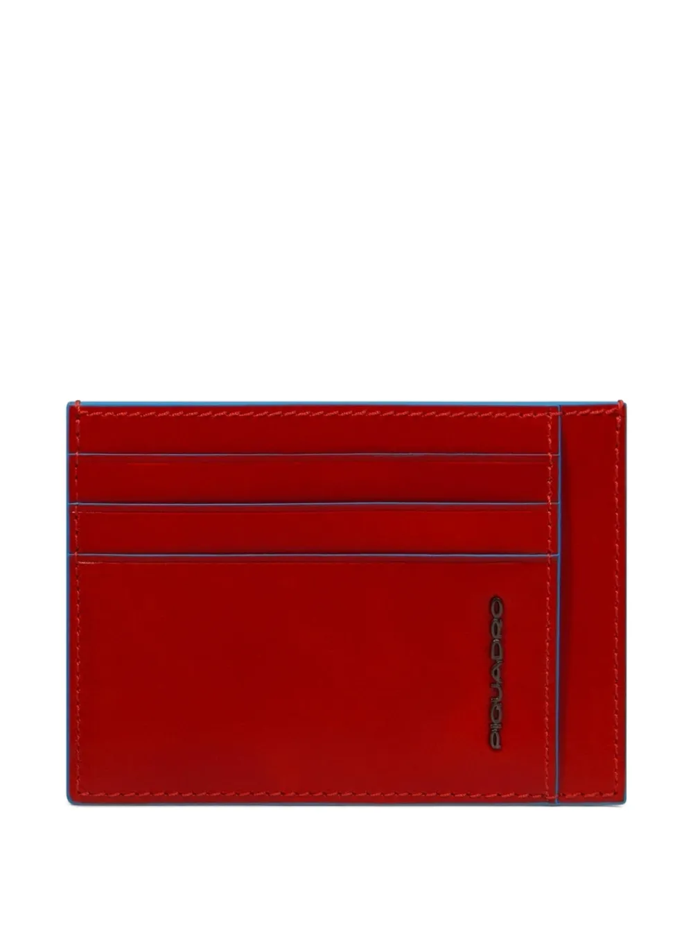 PIQUADRO slim leather cardholder - Rot