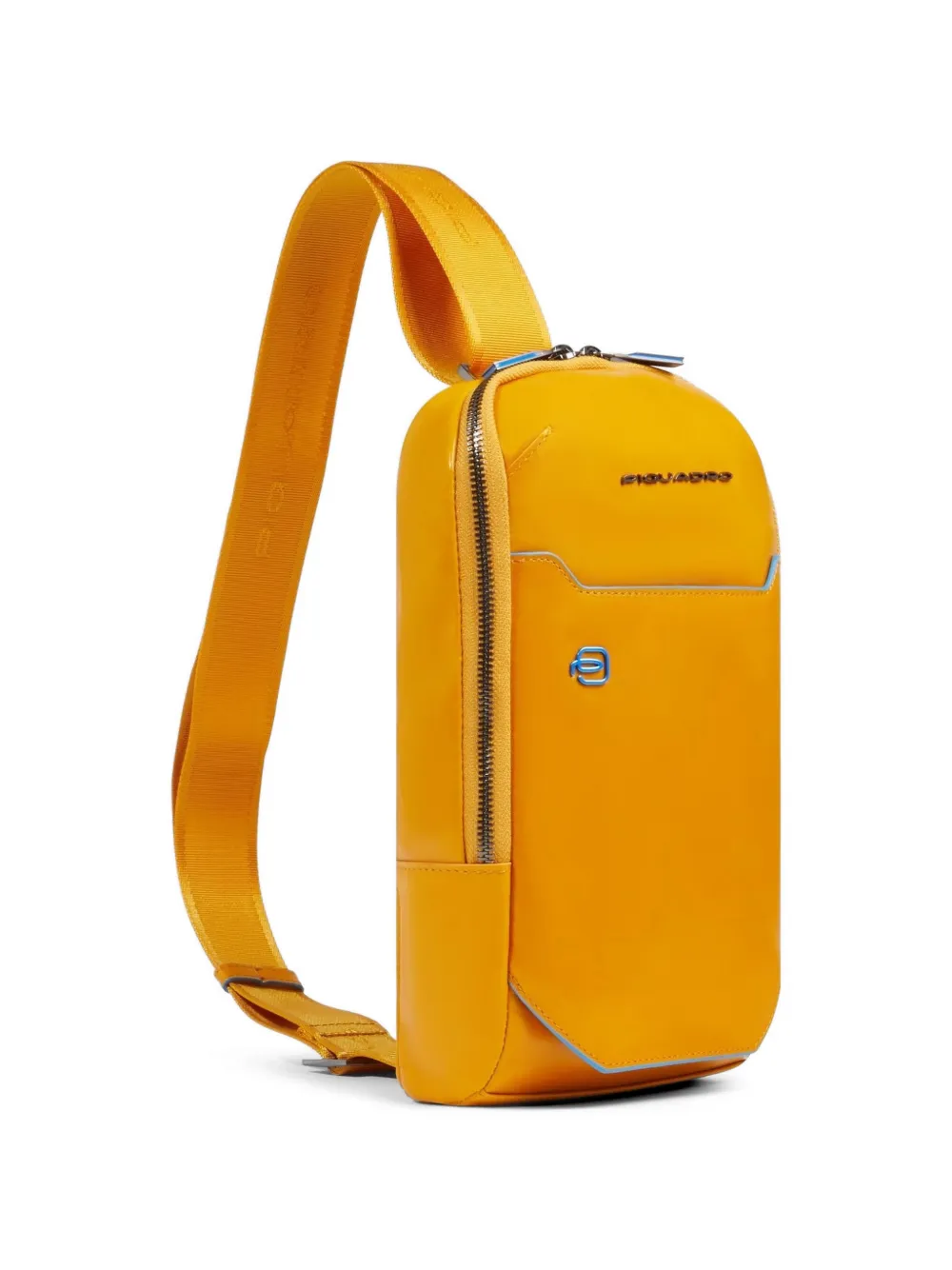 PIQUADRO Leren crossbodytas Oranje