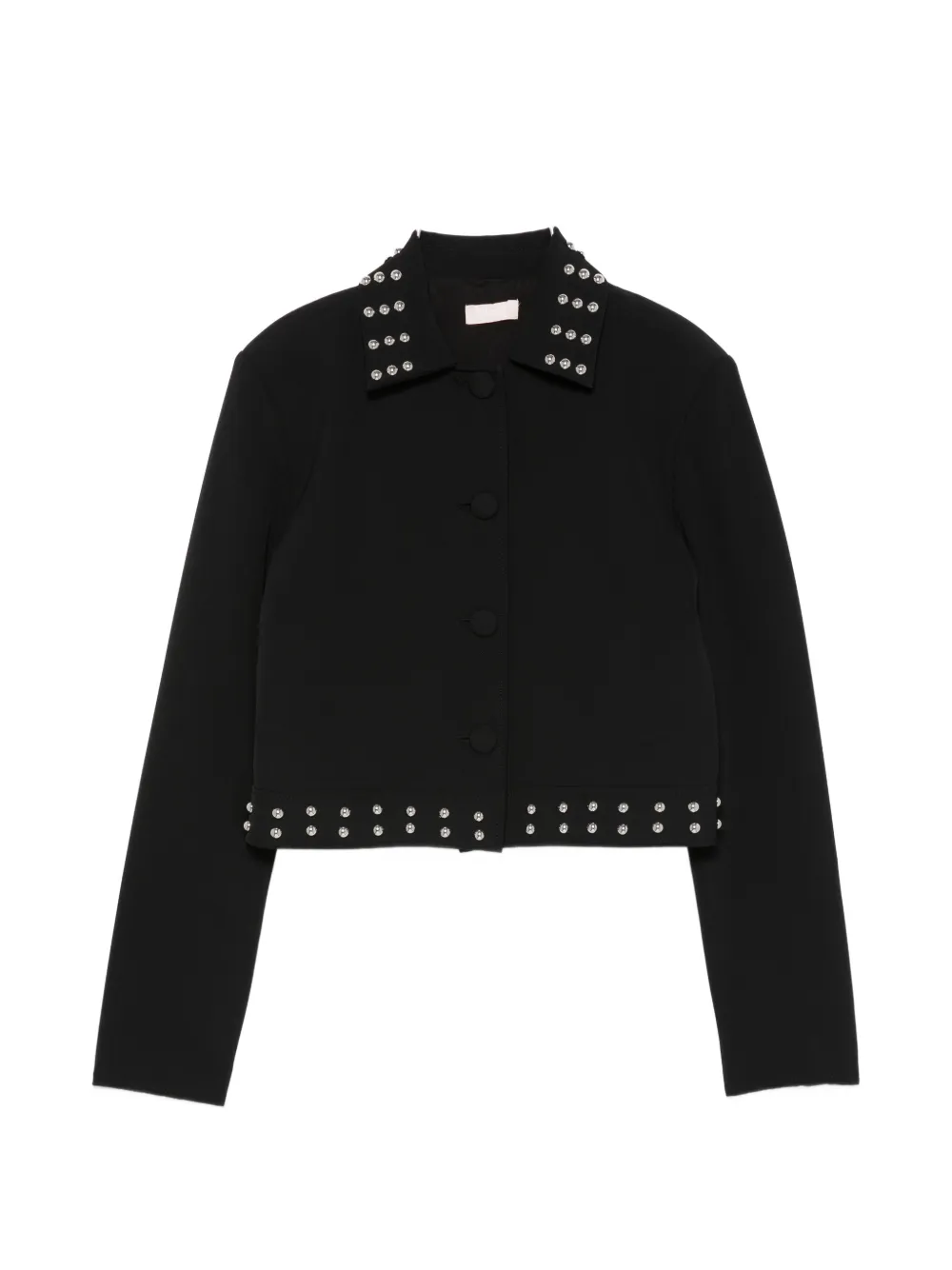 LIU JO embellished cropped jacket - Nero