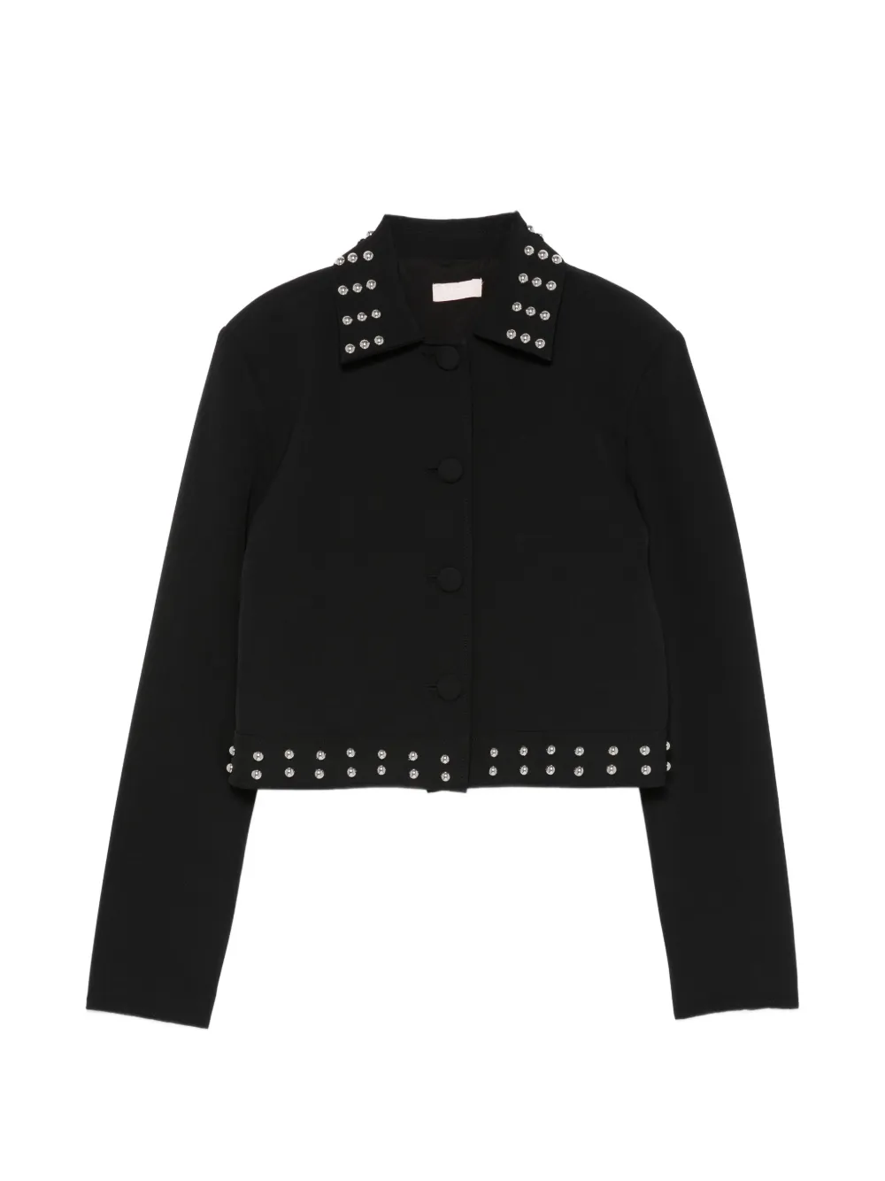 LIU JO embellished cropped jacket - Nero