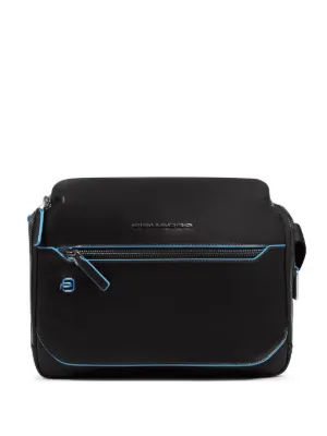 PIQUADRO レザー ショルダーバッグ | ブラック | FARFETCH JP PIQUADRO レザー ショルダーバッグ | ブラック | FARFETCH JP