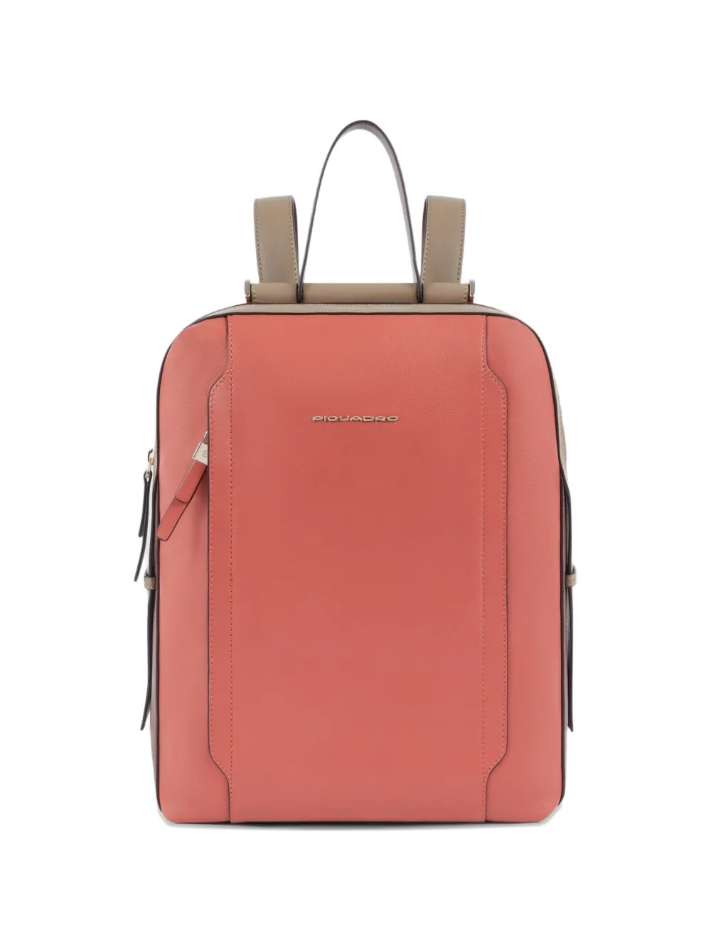 PIQUADRO ipad laptop leather backpack - Rosa