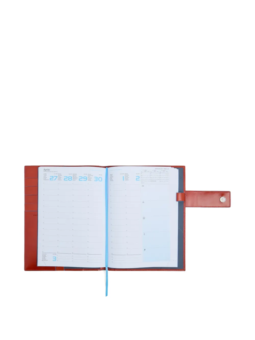 PIQUADRO Leren planner Rood