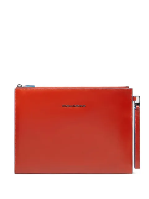 PIQUADRO ipad compartment leather clutch