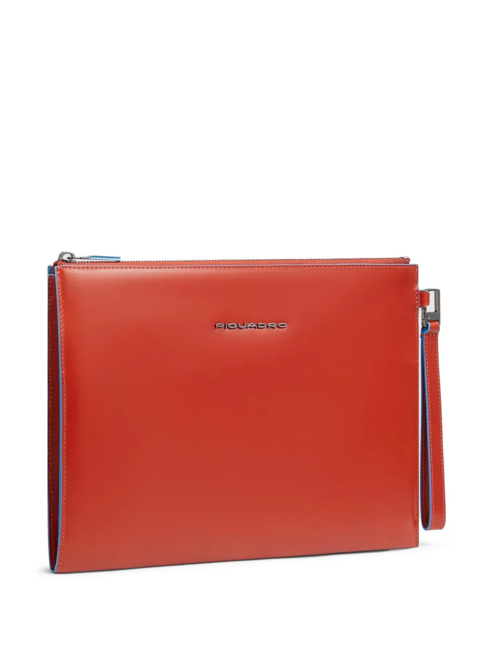 PIQUADRO Leren clutch met iPad-vak Oranje
