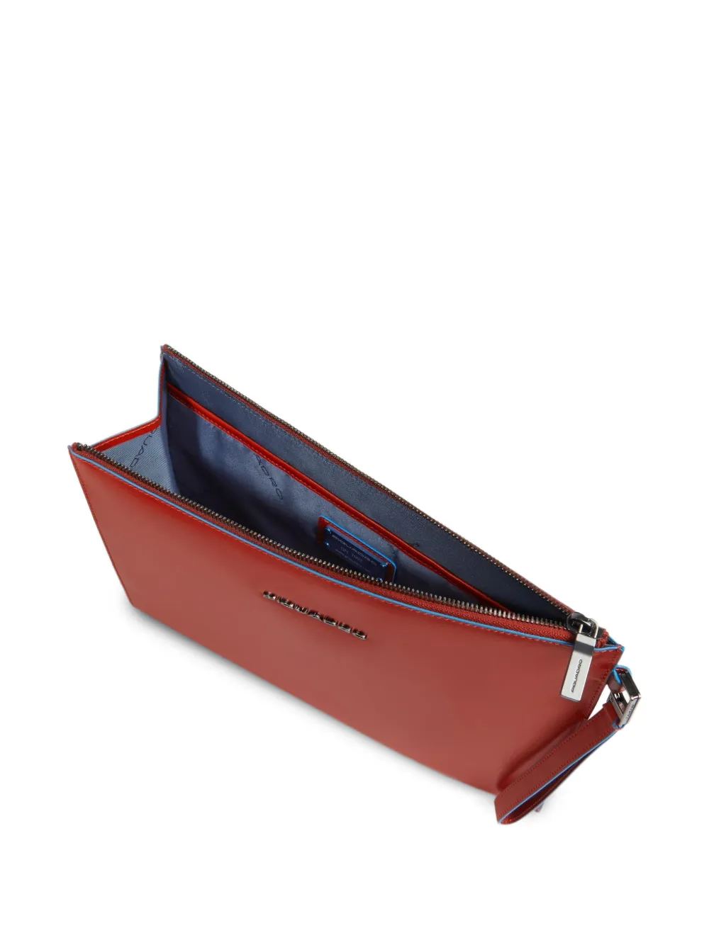 PIQUADRO Leren clutch met iPad-vak Oranje