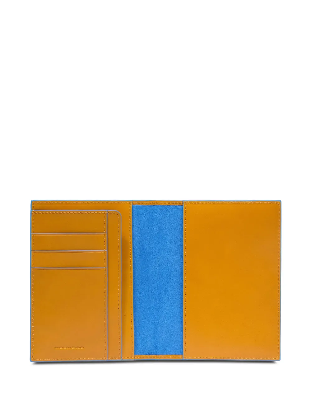 PIQUADRO Leren paspoorthoes Oranje