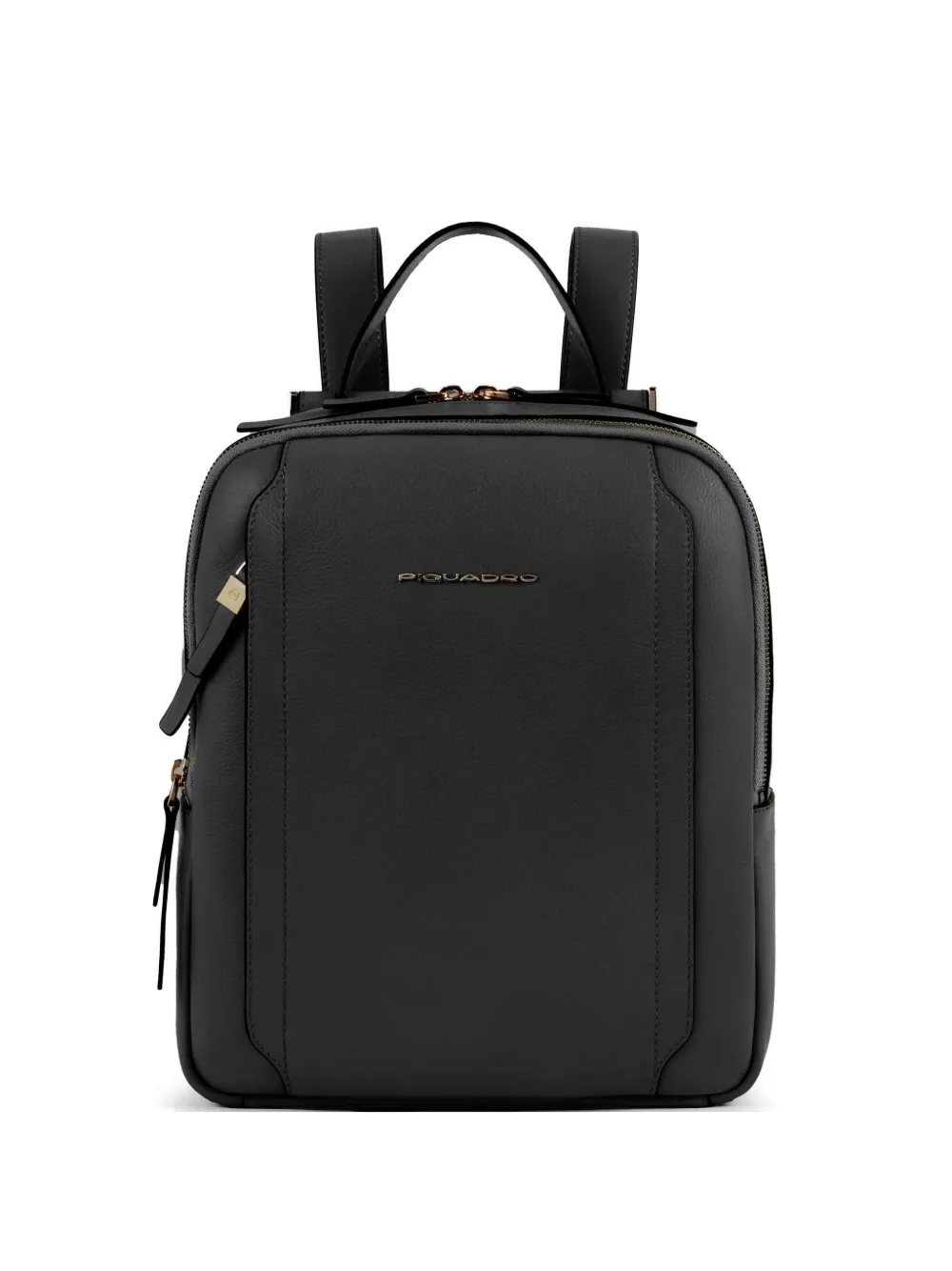 PIQUADRO ipad leather backpack - Nero