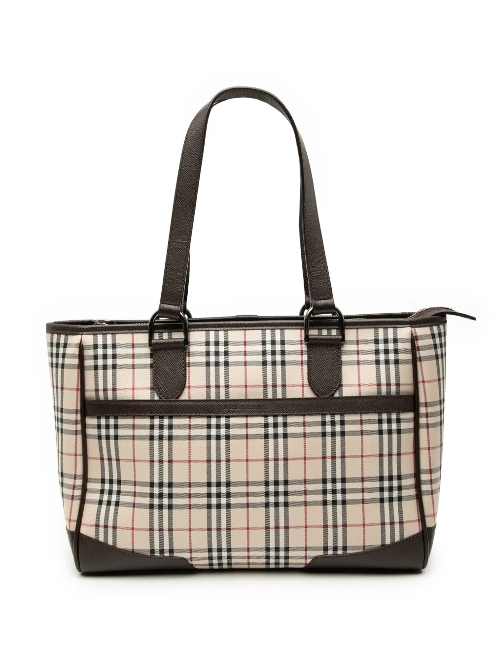 Burberry Pre-Owned 2000-2017 House Check Canvas tote bag - Toni neutri