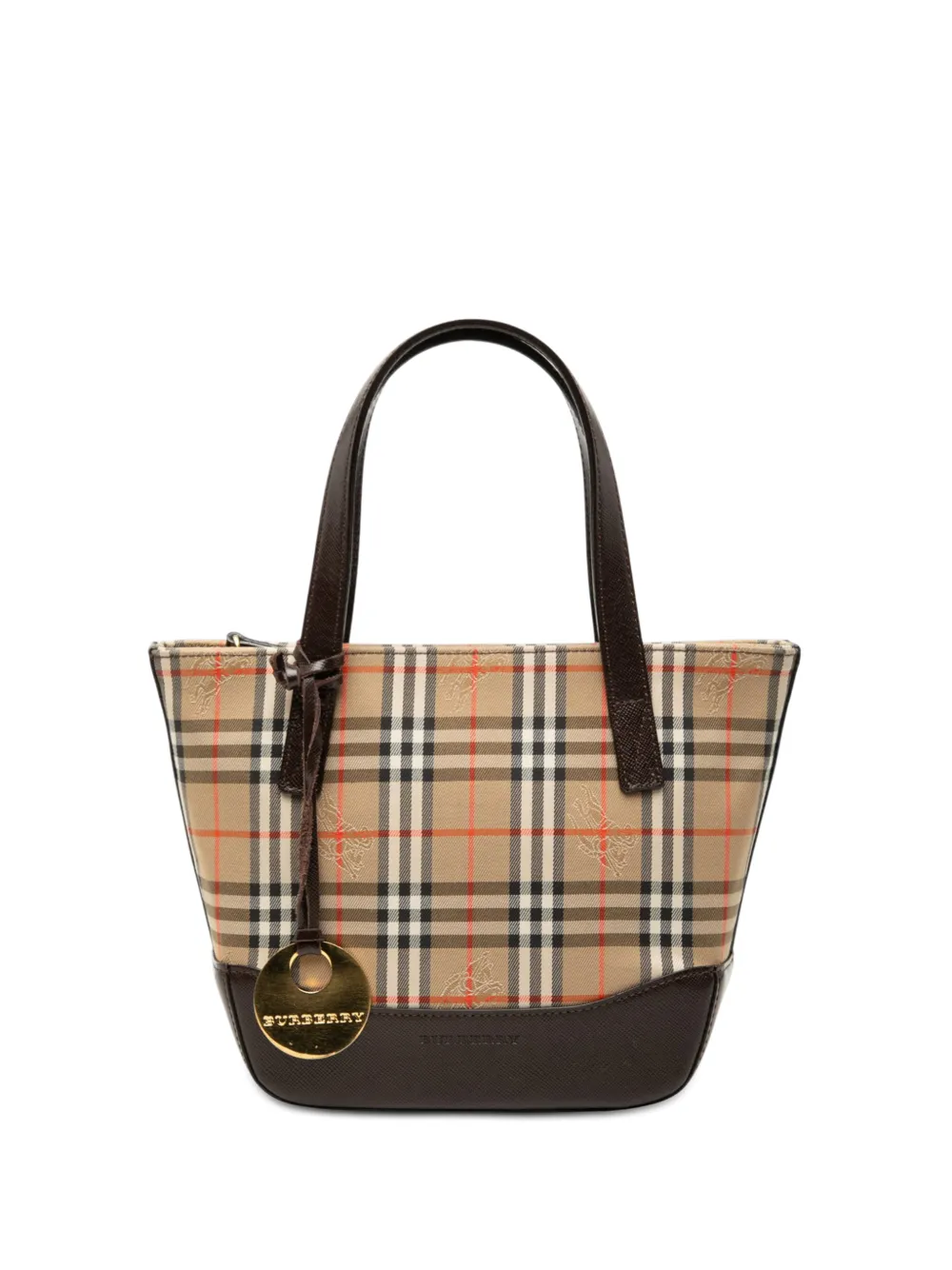 Burberry Pre-Owned 2000-2017 Haymarket Check Canvas handbag - Nude