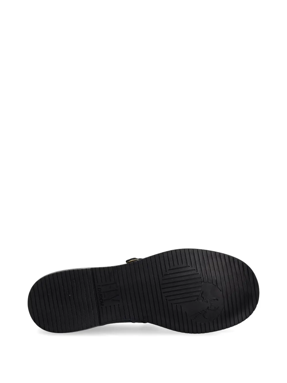 Fly London buckle-fastening leather ballet flats Zwart