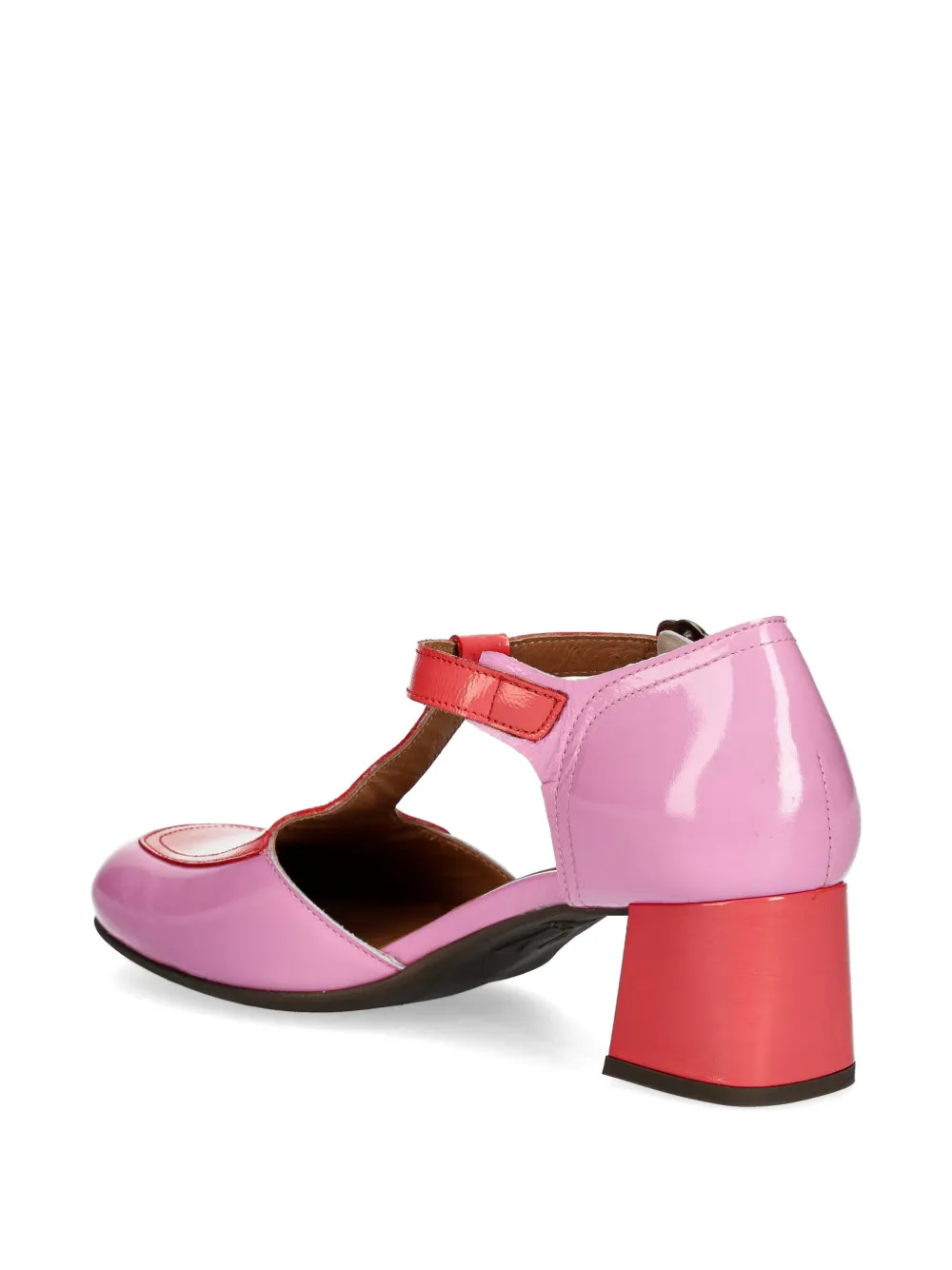 Fly London T-bar block-heel pumps Roze