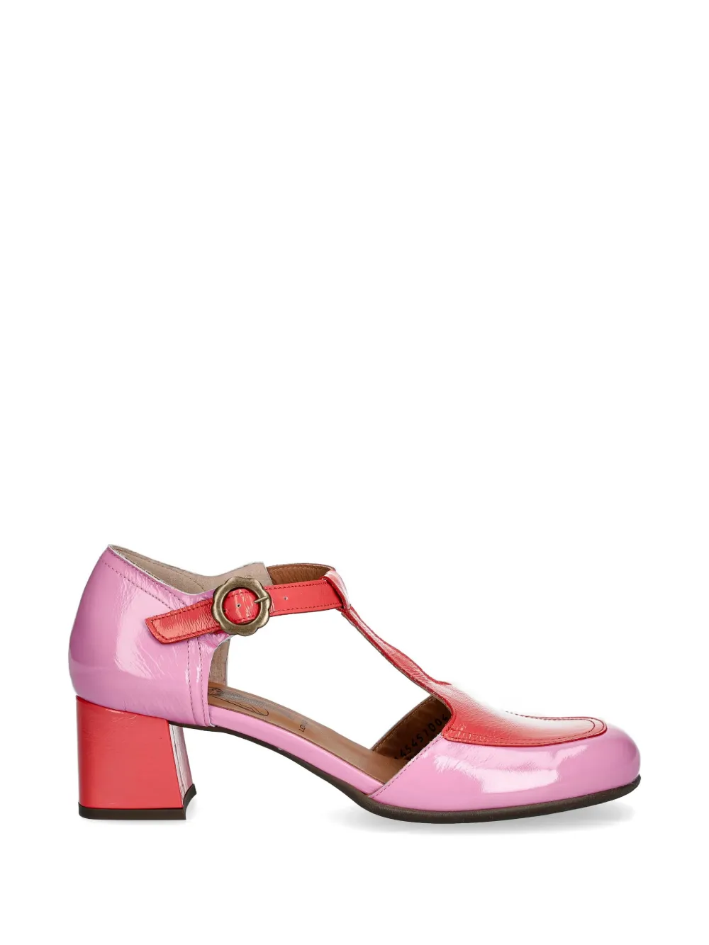 Fly London T-bar block-heel pumps Roze