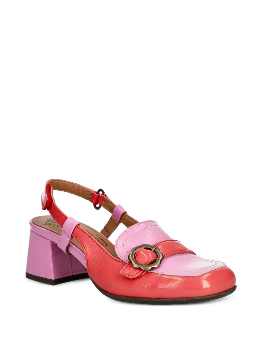 Fly London Pemy456fly buckle-detail slingback pumps Rood