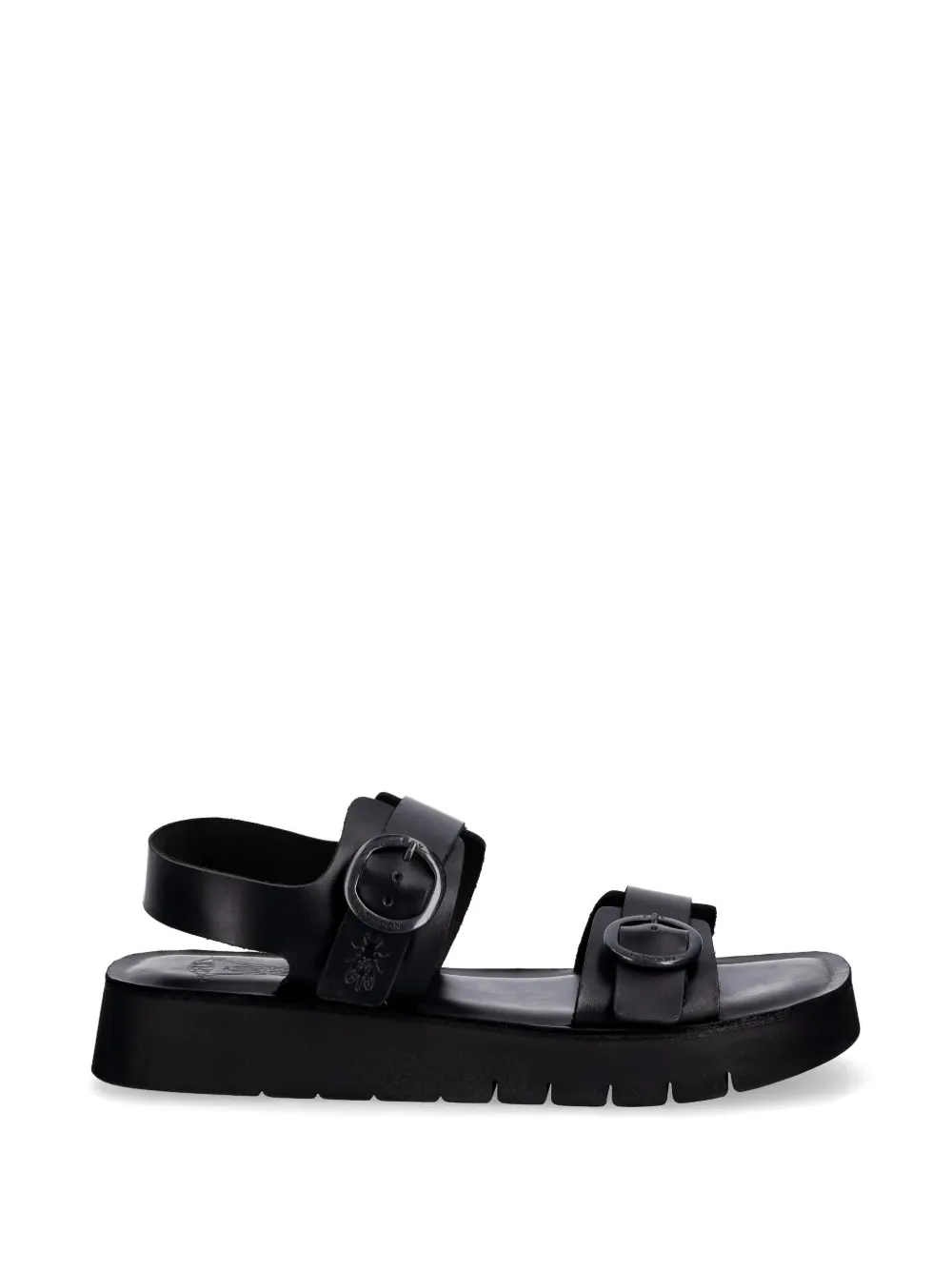 Fly London buckle-fastening leather sandals Zwart