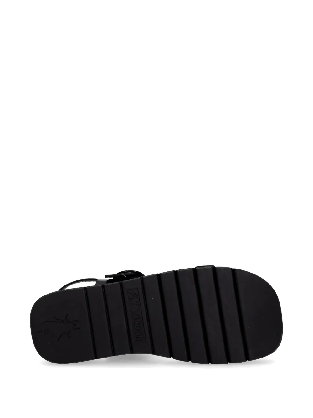 Fly London buckle-fastening leather sandals Zwart