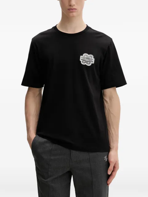 Filling Pieces Gowtu logo-patch crew-neck T-shirt