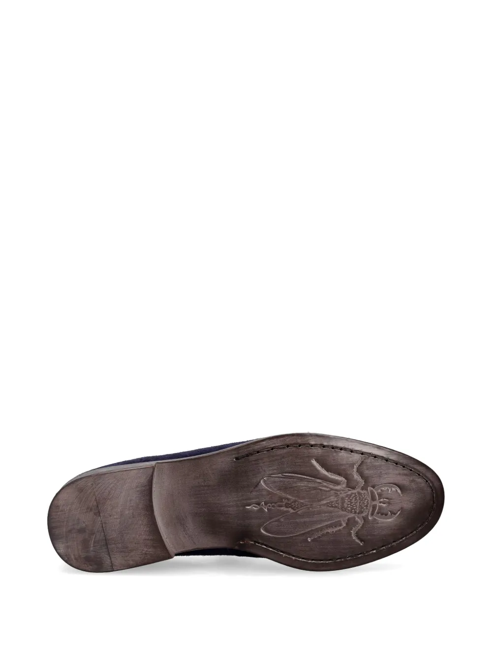 Fly London penny-slot suede loafers Blauw