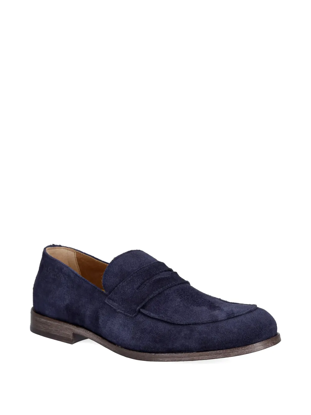 Fly London penny-slot suede loafers Blauw