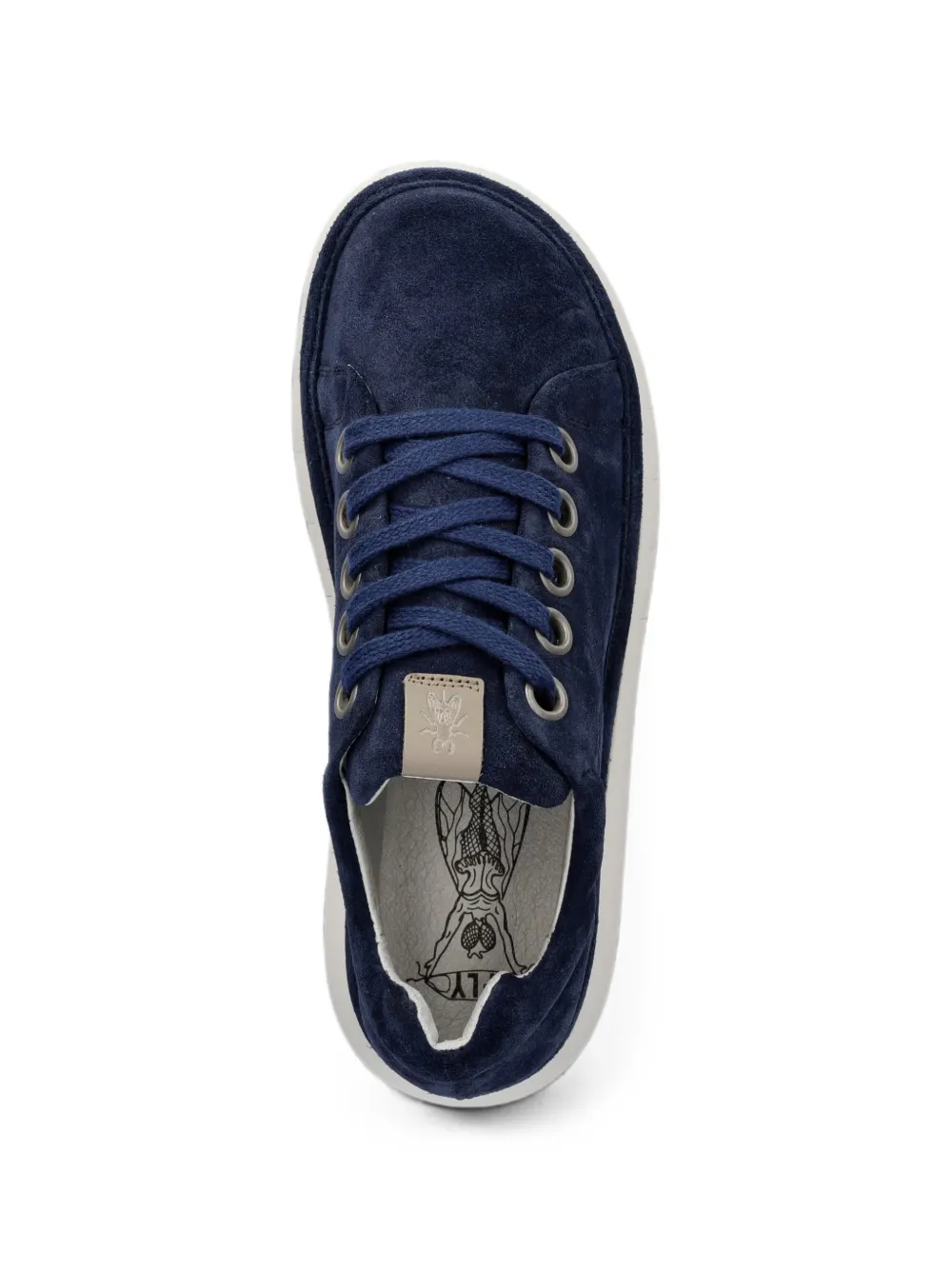 Fly London suede lace-up sneakers Blauw