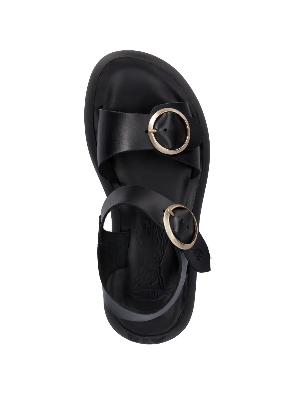 Fly London buckle-fastening leather sandals Zwart
