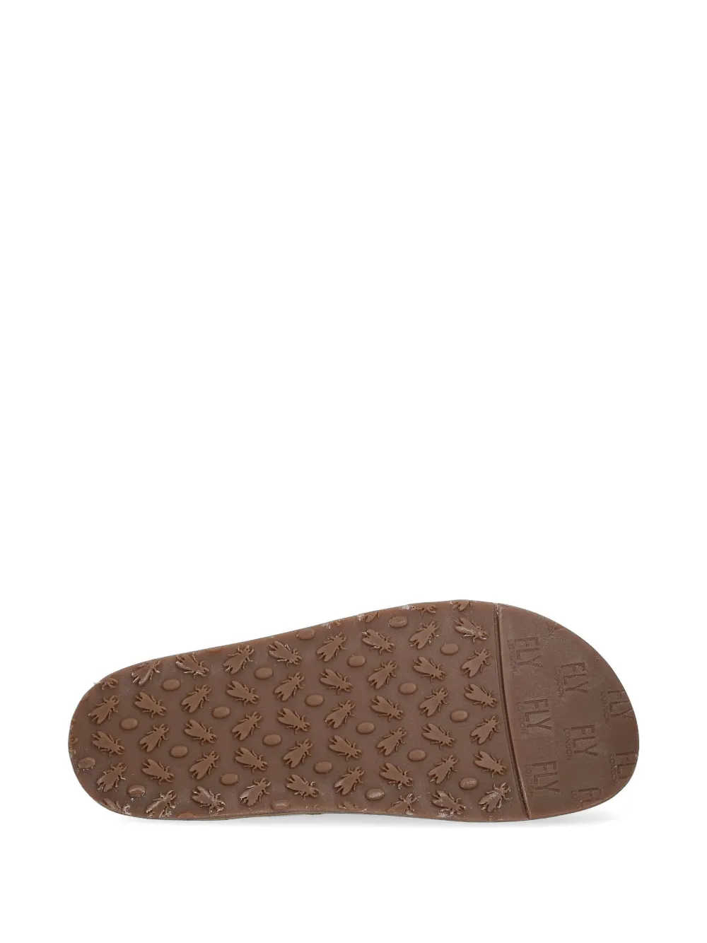 Fly London buckle-fastening suede slippers Beige