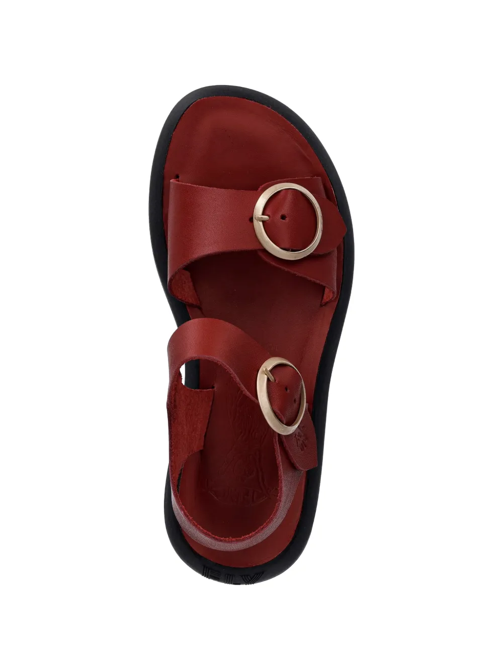 Fly London buckle-fastening leather sandals Rood
