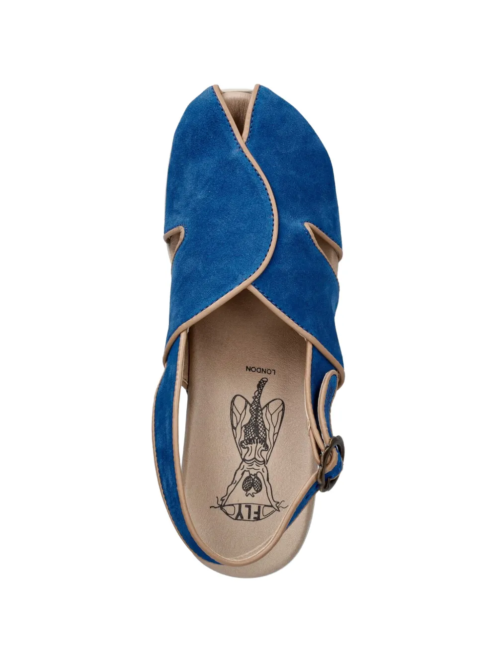 Fly London buckle-fastening slingback sandals Blauw
