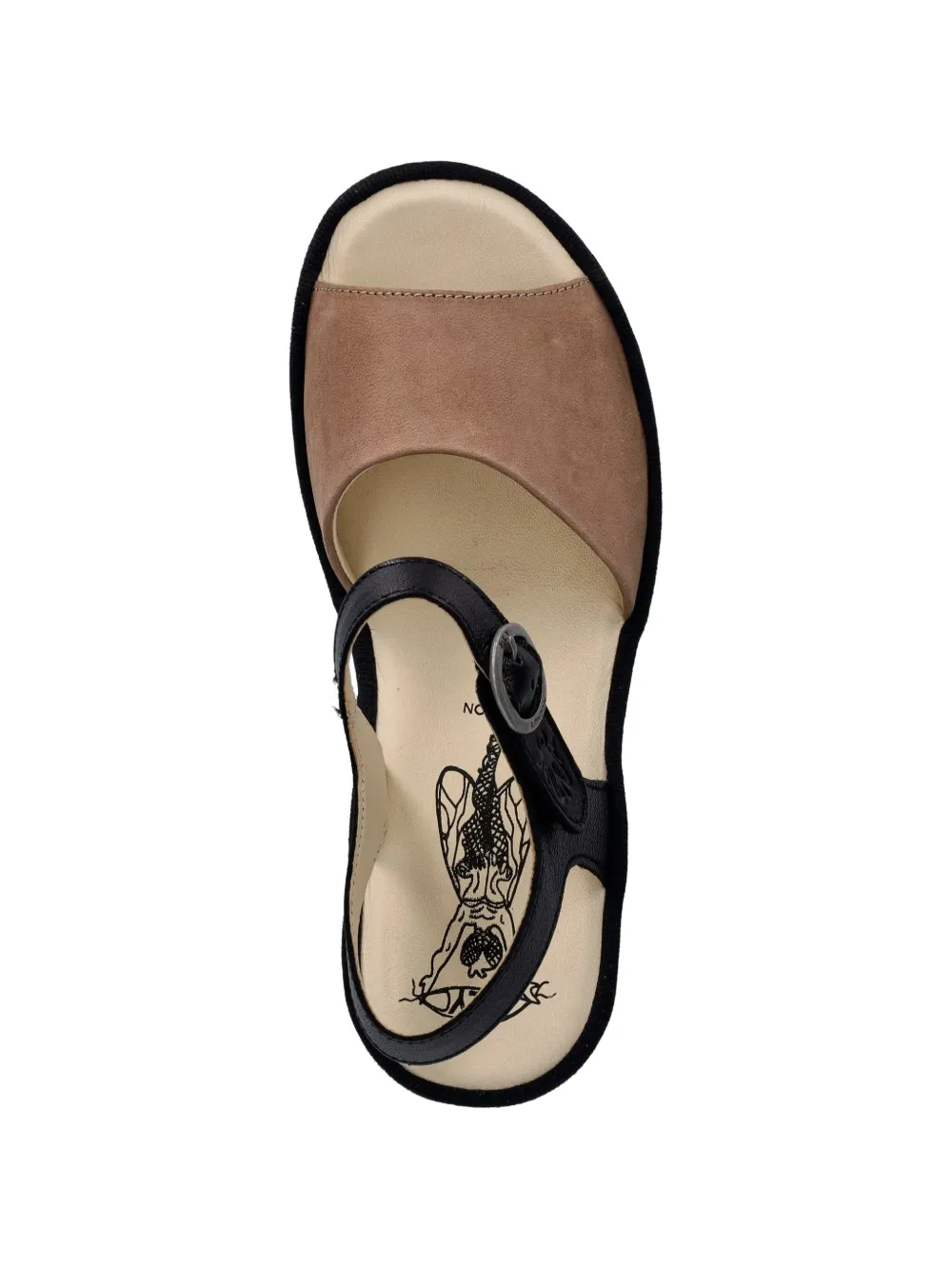 Fly London buckle-fastening sandals Zwart