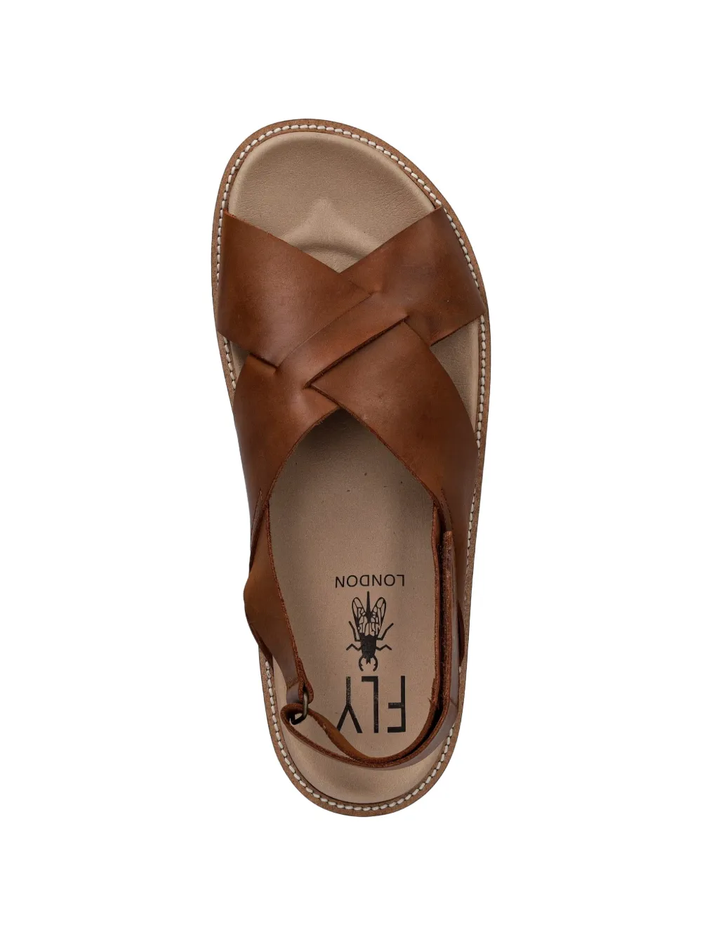 Fly London crossover-strap slingback sandals Bruin