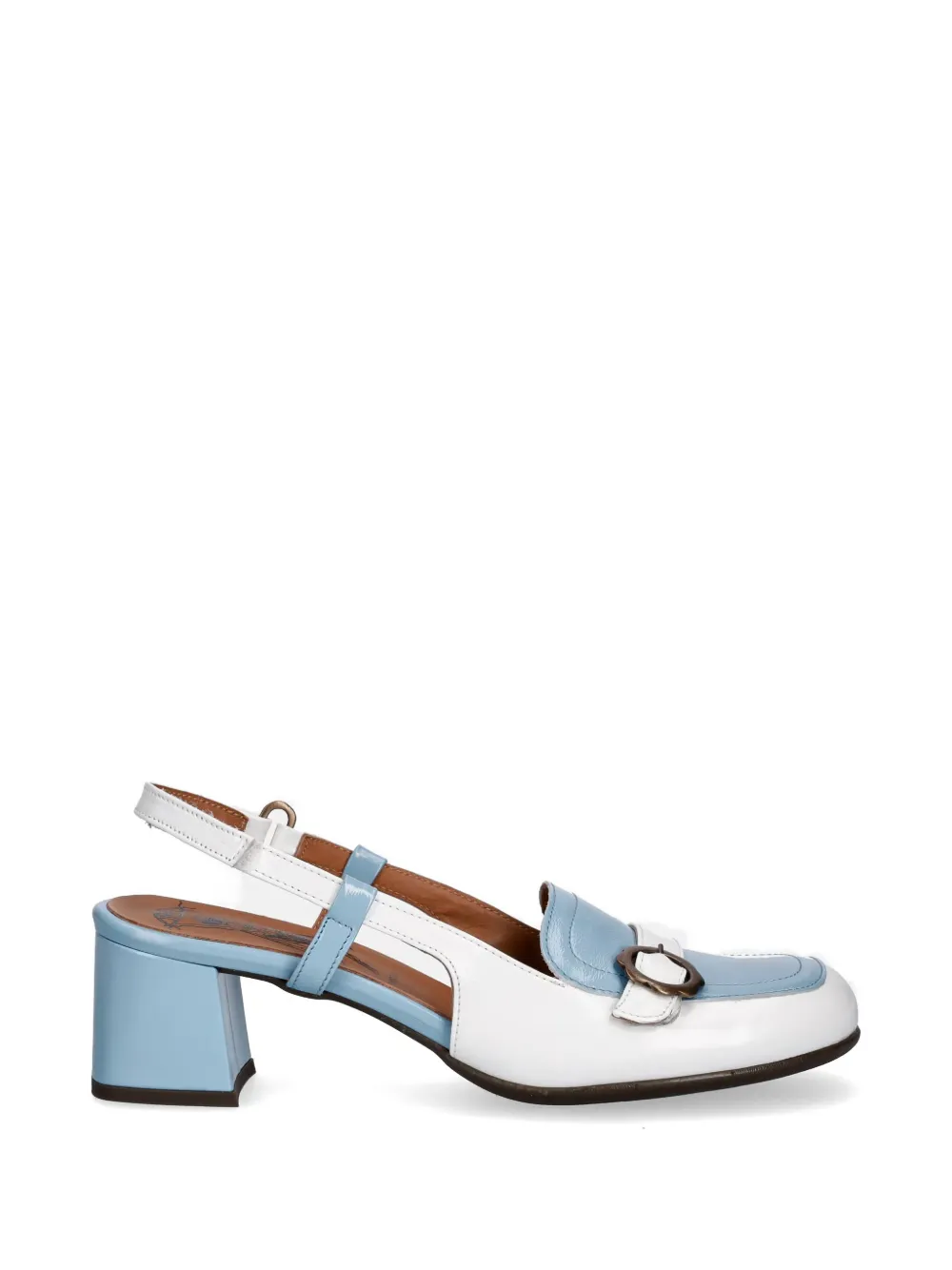 Fly London buckle-detail slingback pumps Wit