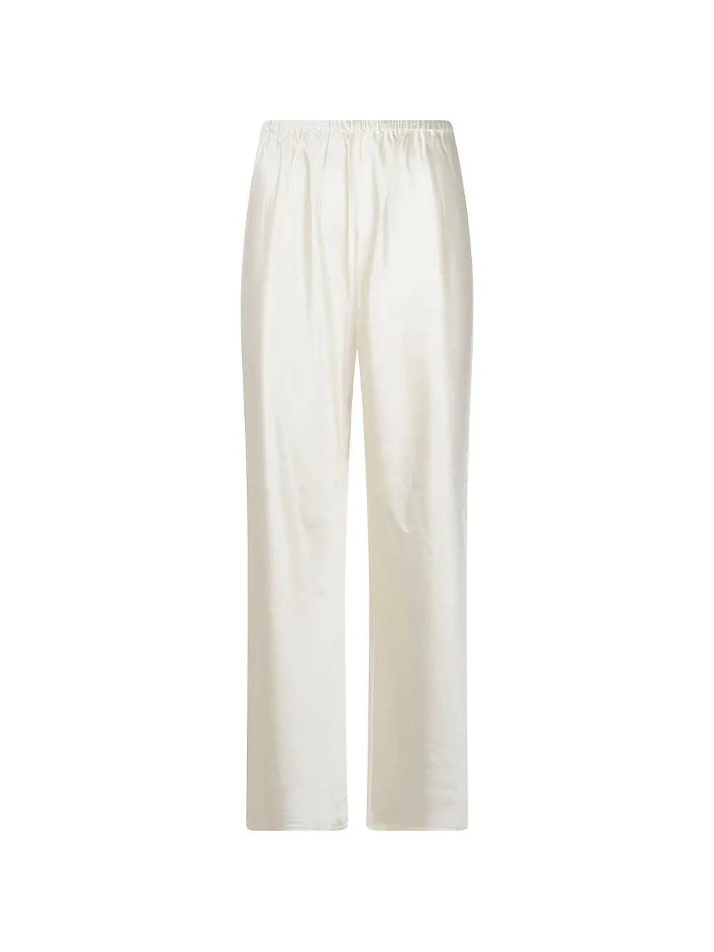 Almada Label Bias Trousers In White