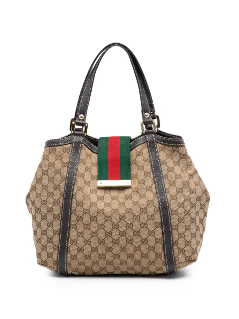 Gucci Pre-Owned bolso shopper Web New Ladies con estampado clásico GG 2016-2026