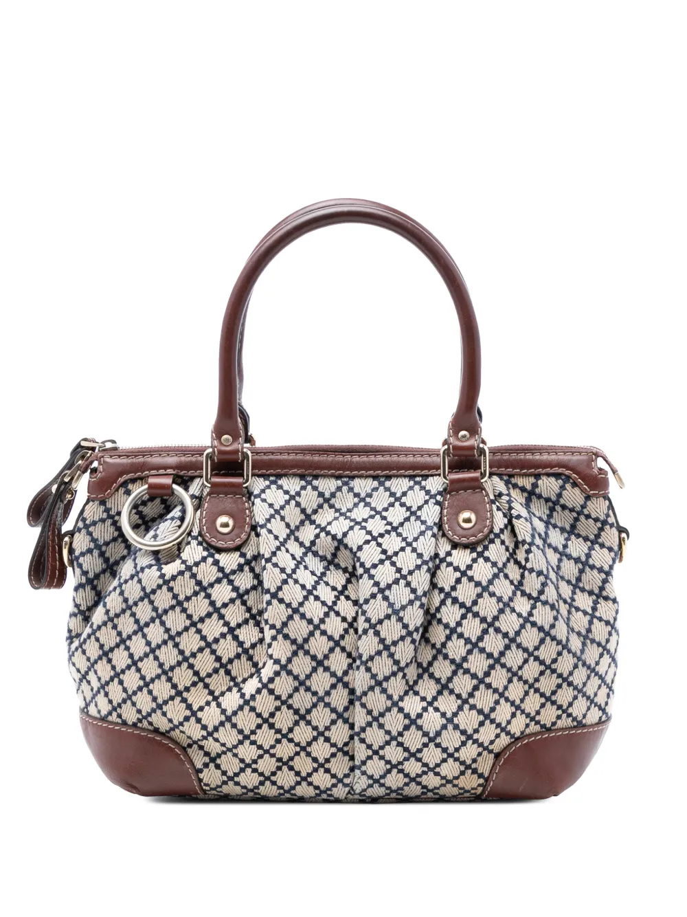 Gucci Pre-Owned 2016-2025 Diamante Canvas Sukey satchel - Toni neutri