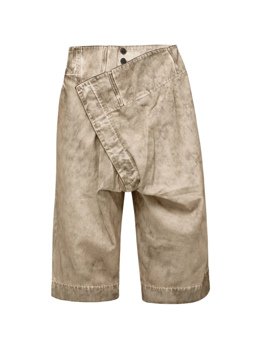 Vivienne Westwood Inferno washed asymmetric shorts - Nude
