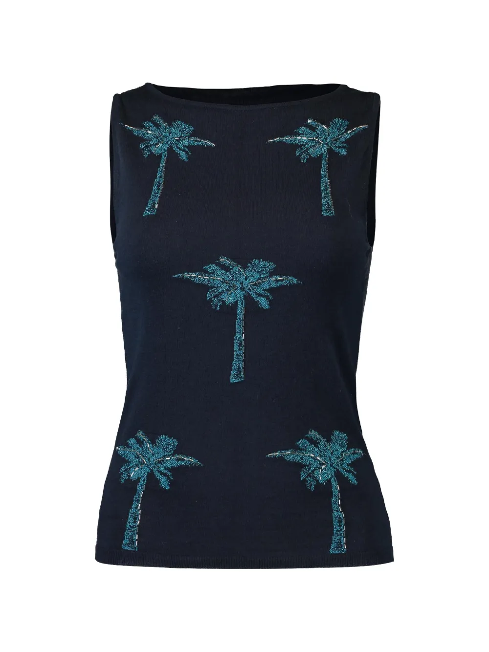 STAUD Arden palm-tree top - Blu