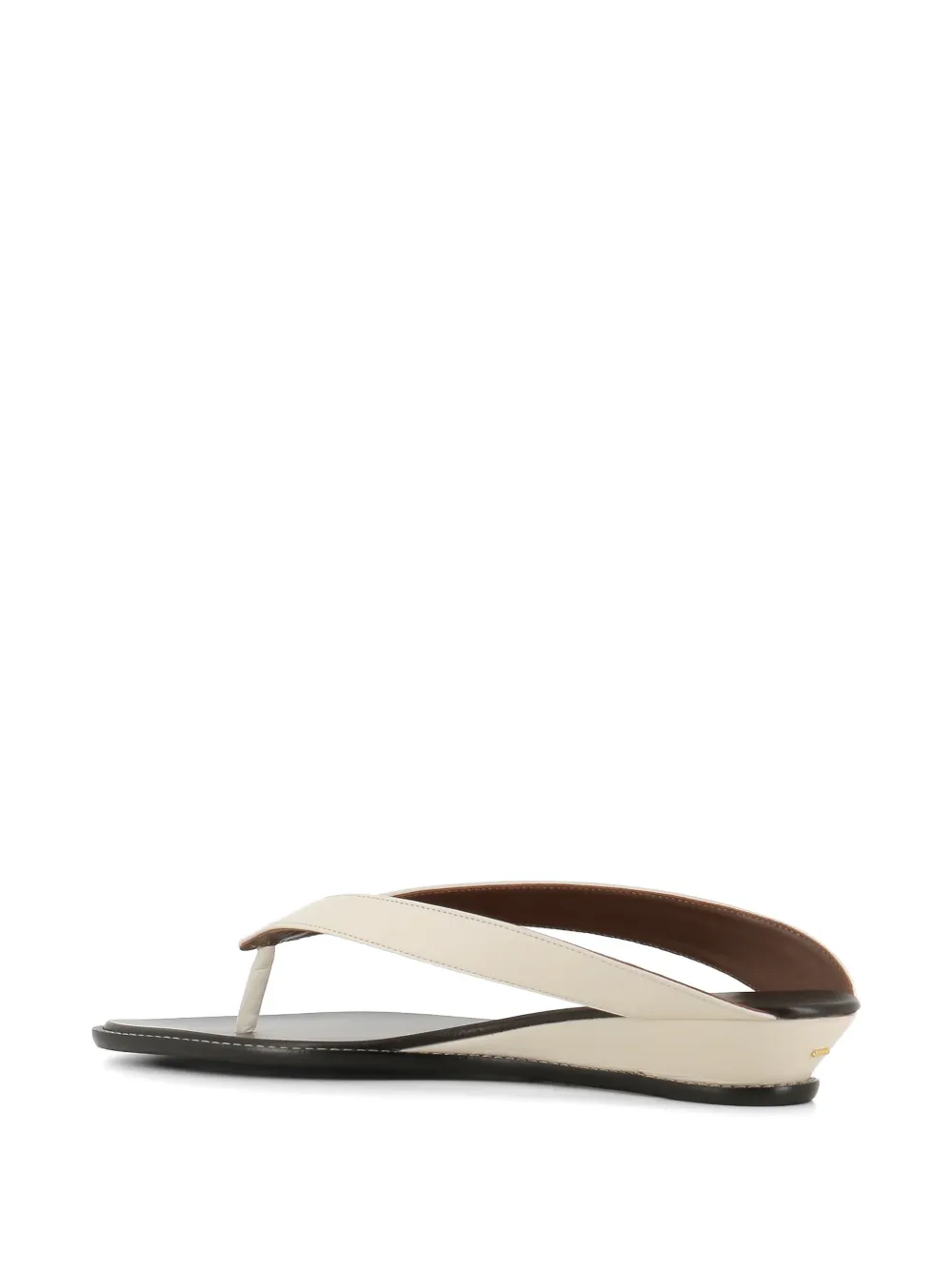 Giuseppe Zanotti leather flip-flops Beige