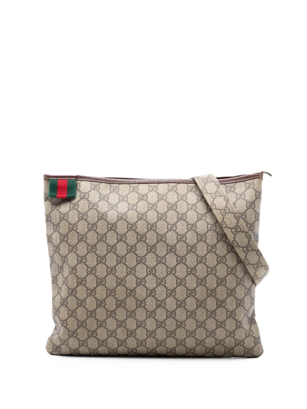 Gucci Pre-Owned 2016-2025 GG Supreme Web crossbody bag - Toni neutri