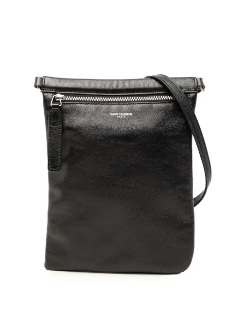 Saint Laurent Pre-Owned 2023 Antiqued Lambskin Sid Flat crossbody bag