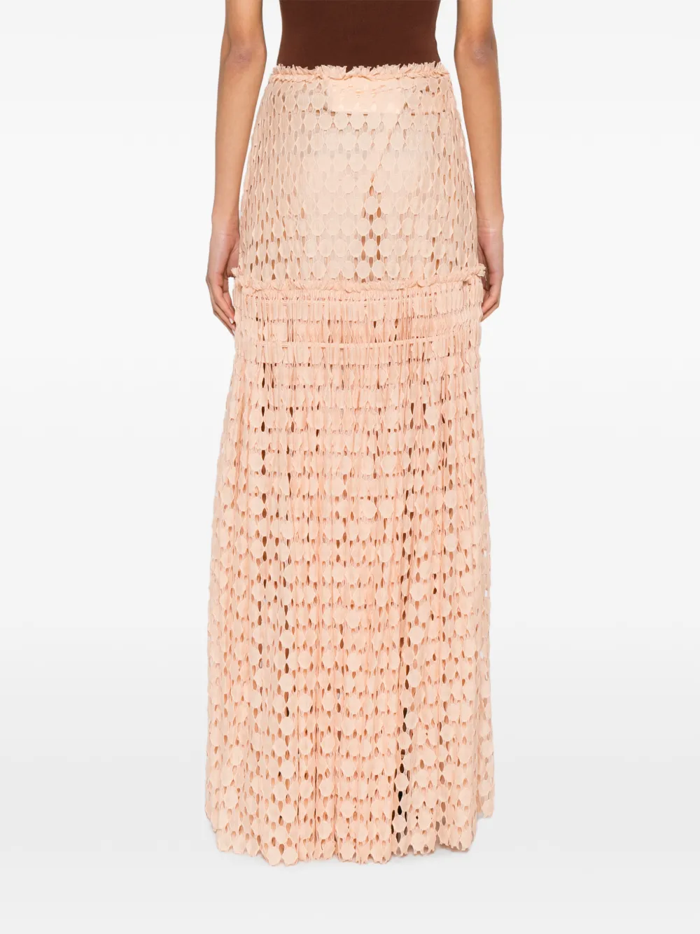 Ulla Johnson Aris maxi-rok met kant Roze