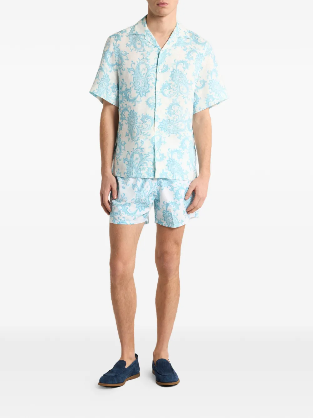 ETRO Zwembroek met paisley-print Wit